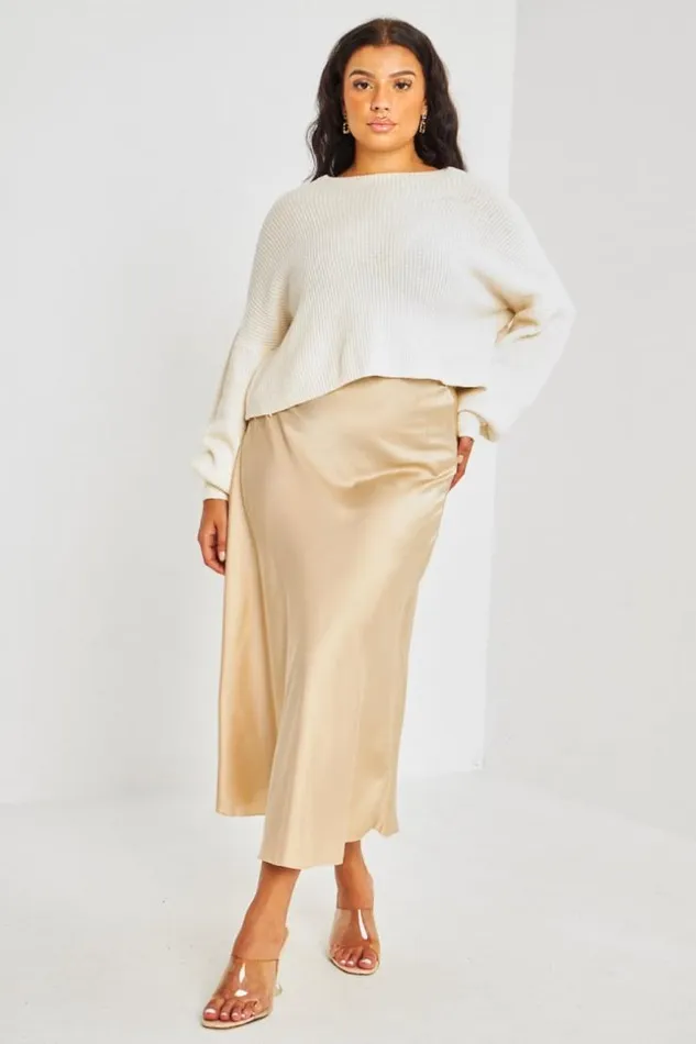 Women Ensemble 2 Pices Pull Jupe Bimatire Beige Beige Brentiny Paris Sweaters and Sweatshirts