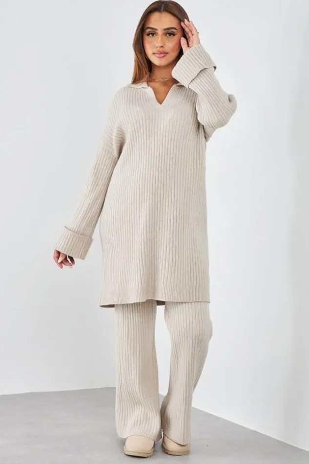 Women Ensemble 2 Pices Pull Pantalon Ctel Taupe Darkbeige Brentiny Paris Sweaters and Sweatshirts Women Ensemble 2 Pices Pull Pantalon Ctel Taupe Darkbeige Brentiny Paris Sweaters and Sweatshirts