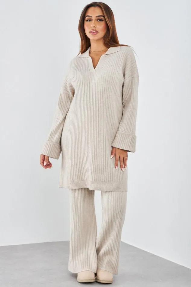 Women Ensemble 2 Pices Pull Pantalon Ctel Taupe Darkbeige Brentiny Paris Sweaters and Sweatshirts Women Ensemble 2 Pices Pull Pantalon Ctel Taupe Darkbeige Brentiny Paris Sweaters and Sweatshirts