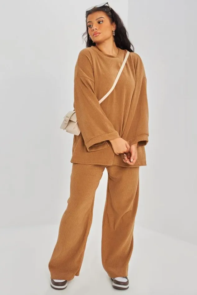Women Ensemble 2 Pices Pull Pantalon Camel Velours Camel Brentiny Paris Sweaters and Sweatshirts Women Ensemble 2 Pices Pull Pantalon Camel Velours Camel Brentiny Paris Sweaters and Sweatshirts