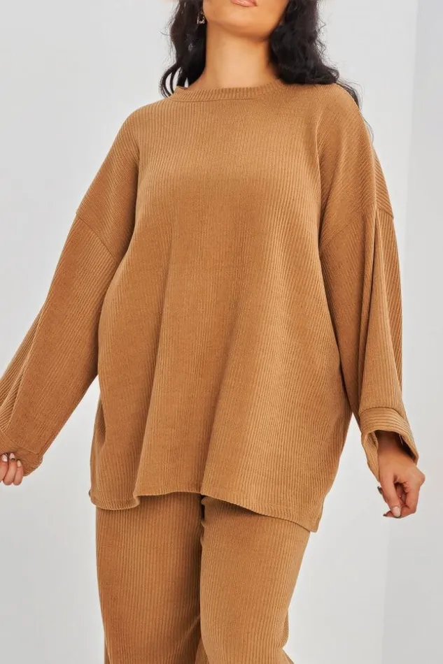 Women Ensemble 2 Pices Pull Pantalon Camel Velours Camel Brentiny Paris Sweaters and Sweatshirts Women Ensemble 2 Pices Pull Pantalon Camel Velours Camel Brentiny Paris Sweaters and Sweatshirts