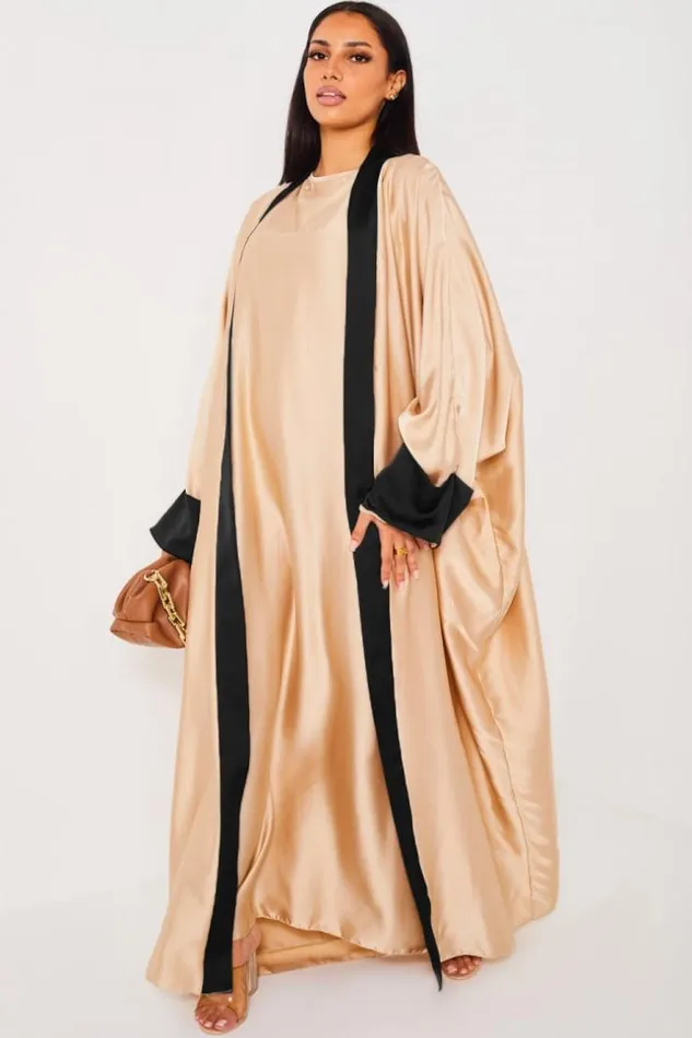 Women Ensemble 2 Pices Robe Kimono Beige Bandes Noir Beige Brentiny Paris Short Dresses Women Ensemble 2 Pices Robe Kimono Beige Bandes Noir Beige Brentiny Paris Short Dresses