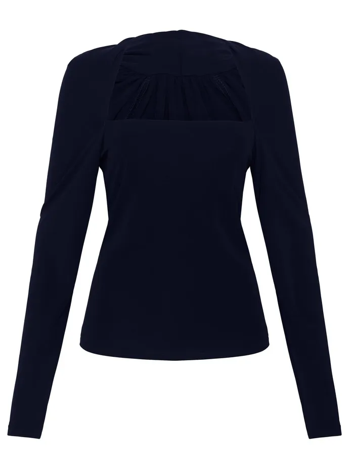 Women Esse Studios 8211 Odessa Square Top In French Navy The UNDONE Tops