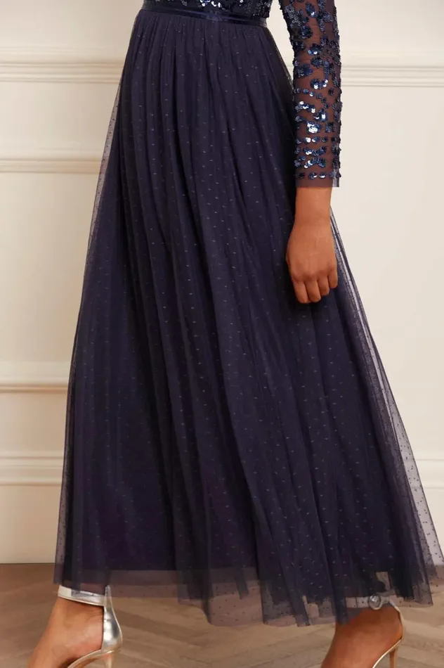 Women Evening Dresses Needle and Thread Tempest Bodice Ankle Gown Blue