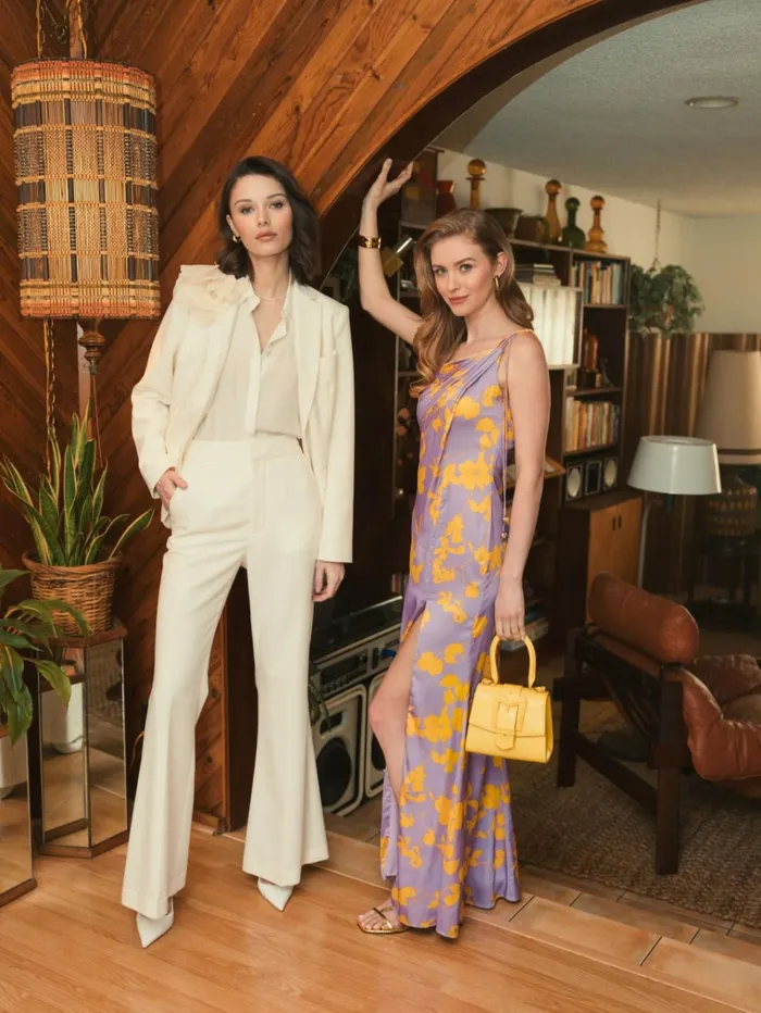 Women Every Day Dresses Mac Duggal Orchid Floral Printed Charmeuse One Shoulder Maxi Dress With Slit 8211 FI Orchid Multi