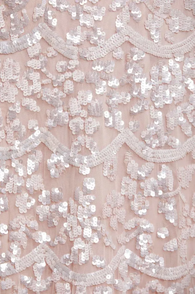 Women Exclusives Needle and Thread Alicia Scallop Gown Pink