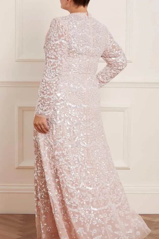Women Exclusives Needle and Thread Alicia Scallop Gown Pink