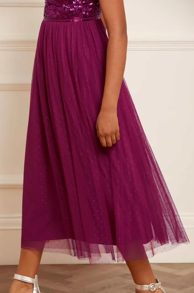 Women Exclusives Needle and Thread Tempest Bodice Cami Ballerina Dress Purple Women Exclusives Needle and Thread Tempest Bodice Cami Ballerina Dress Purple