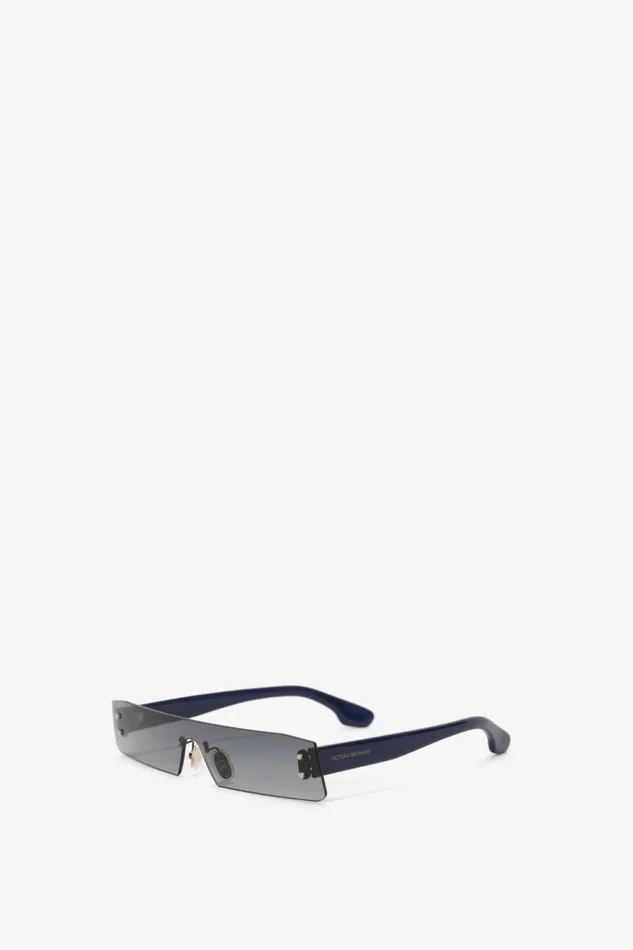 Women Eyewear Victoria Beckham Mini Visor Sunglasses In BlackGreen