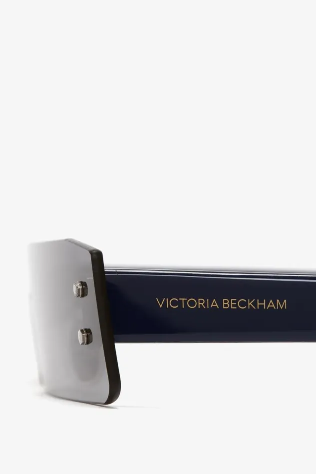 Women Eyewear Victoria Beckham Mini Visor Sunglasses In BlackGreen