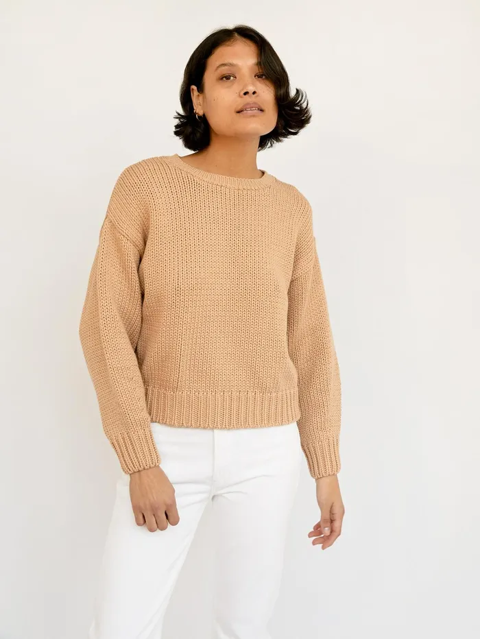 Women Faithfull The Brand 8211 Cream Ganika Knit Sweater The UNDONE Knitwear