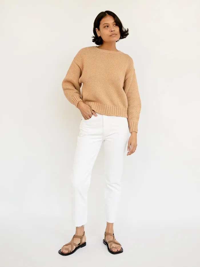 Women Faithfull The Brand 8211 Cream Ganika Knit Sweater The UNDONE Knitwear
