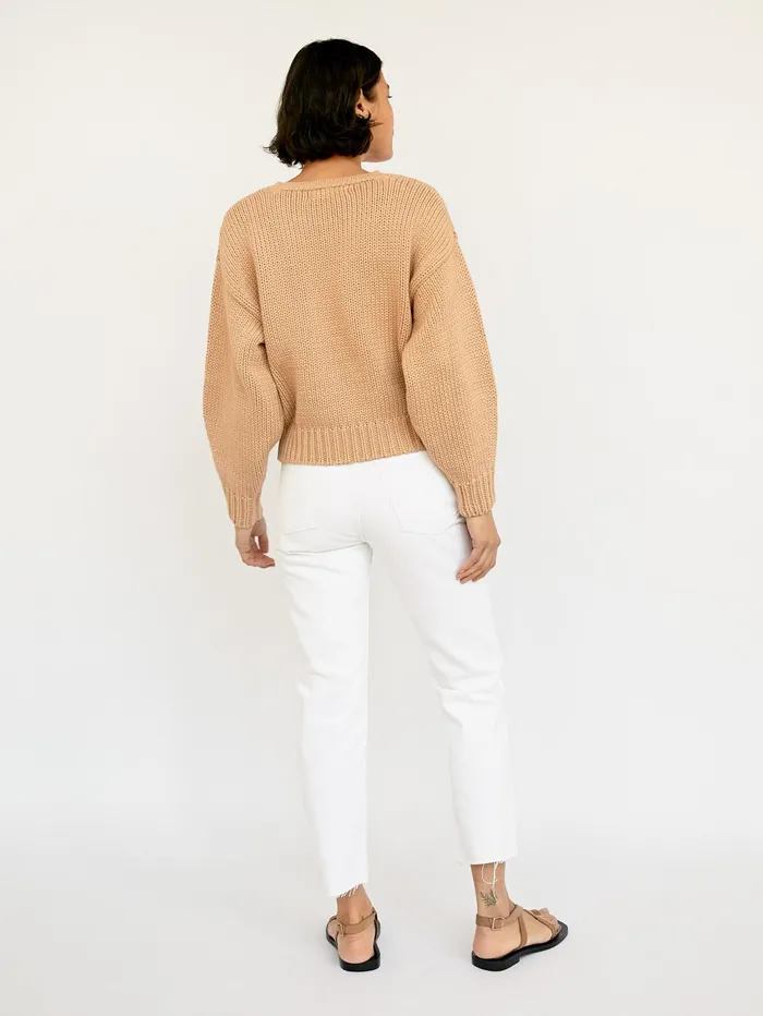 Women Faithfull The Brand 8211 Cream Ganika Knit Sweater The UNDONE Knitwear