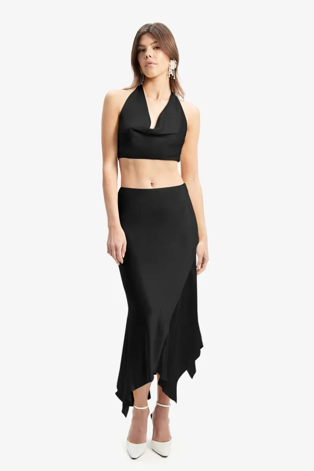Women Fashion Tops Bardot Pepito Cowl Neck Top In Black Black Women Fashion Tops Bardot Pepito Cowl Neck Top In Black Black