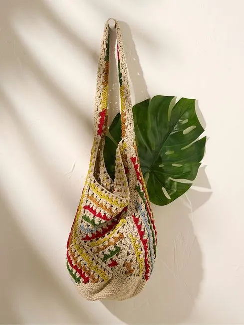 Women Fatface Bags and Wallets Athena Green Crochet Bag Women Fatface Bags and Wallets Athena Green Crochet Bag