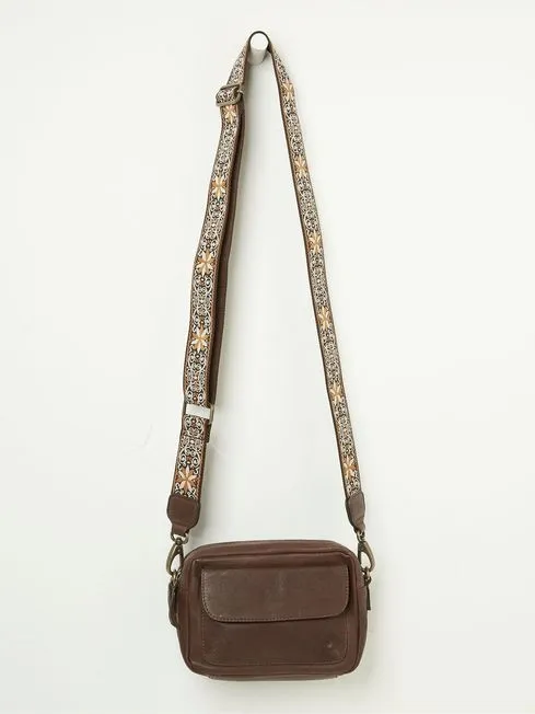 Women Fatface Bags and Wallets Brown The Oslo Camera Crossbody Bag
