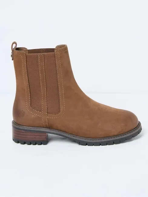 Women Fatface Boots Everly Brown Chelsea Boots