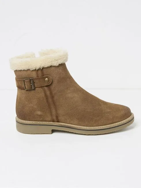 Women Fatface Boots Maggie Brown Suede Boots