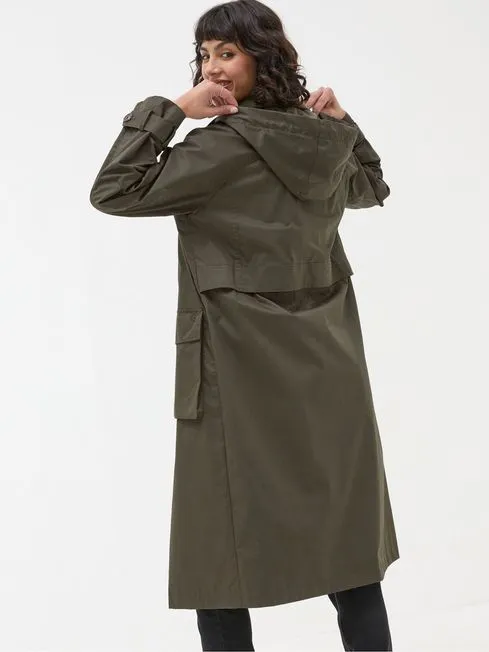 Women Fatface Coats and Jackets Audrey Green Trench Coat