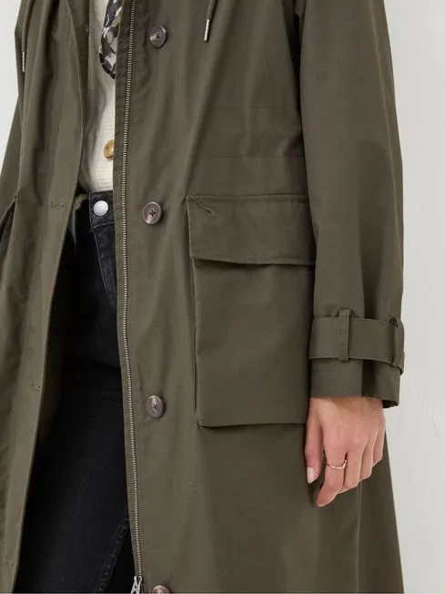 Women Fatface Coats and Jackets Audrey Green Trench Coat