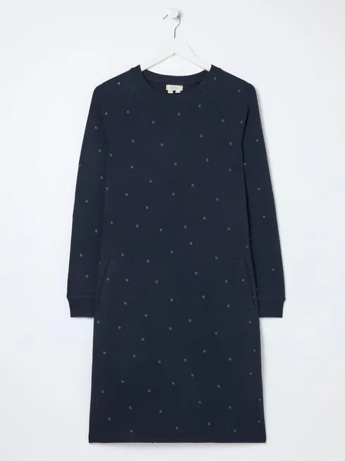 Women Fatface Dresses Blue Georgia Sweat Dress Women Fatface Dresses Blue Georgia Sweat Dress