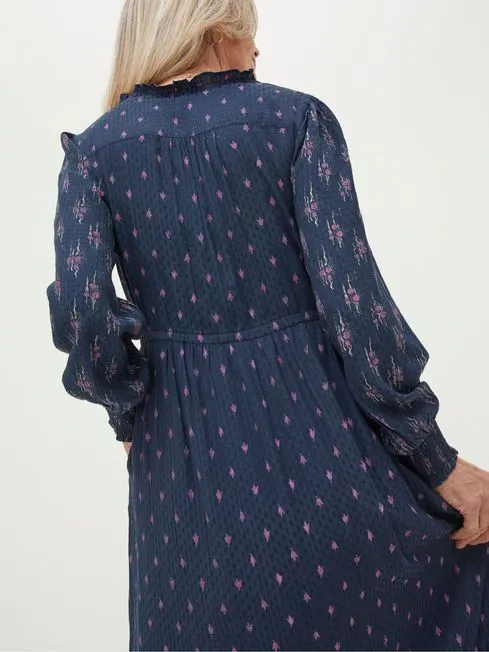 Women Fatface Dresses Blue Jolene Ink Ditsy Maxi Dress Women Fatface Dresses Blue Jolene Ink Ditsy Maxi Dress