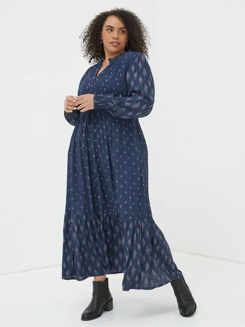 Women Fatface Dresses Blue Jolene Ink Ditsy Maxi Dress Women Fatface Dresses Blue Jolene Ink Ditsy Maxi Dress