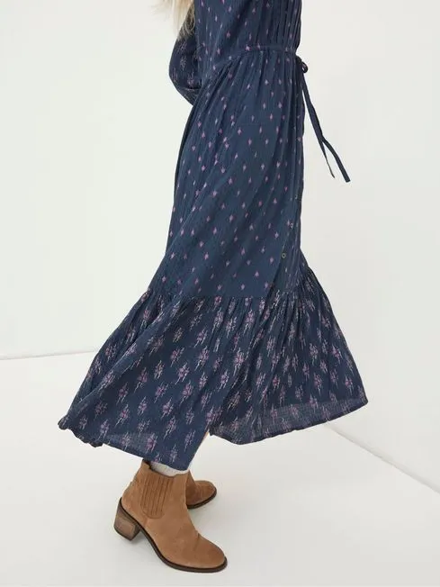 Women Fatface Dresses Blue Jolene Ink Ditsy Maxi Dress Women Fatface Dresses Blue Jolene Ink Ditsy Maxi Dress