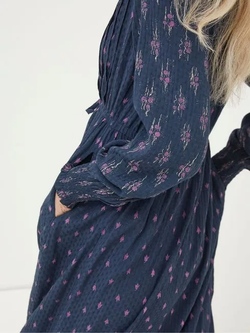 Women Fatface Dresses Blue Jolene Ink Ditsy Maxi Dress Women Fatface Dresses Blue Jolene Ink Ditsy Maxi Dress