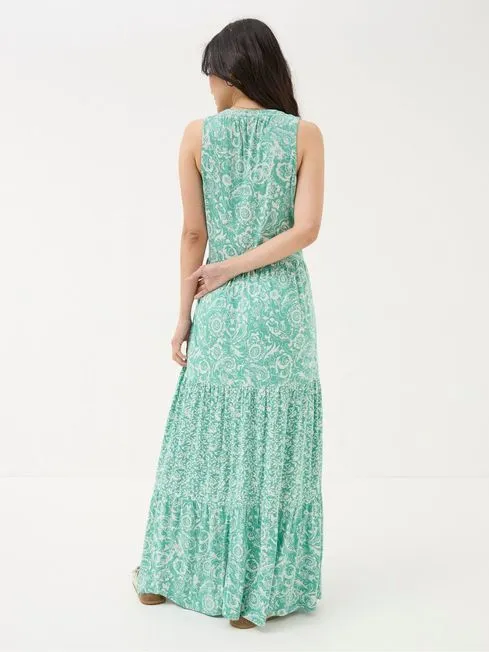 Women Fatface Dresses Maya Blue Paisley Jersey Maxi Dress