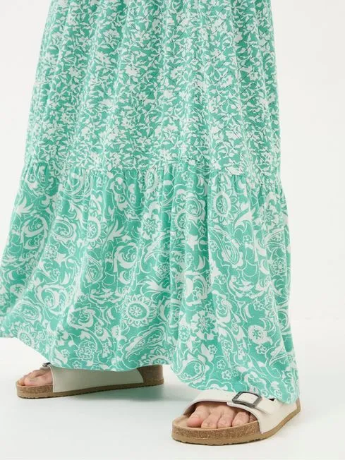 Women Fatface Dresses Maya Blue Paisley Jersey Maxi Dress