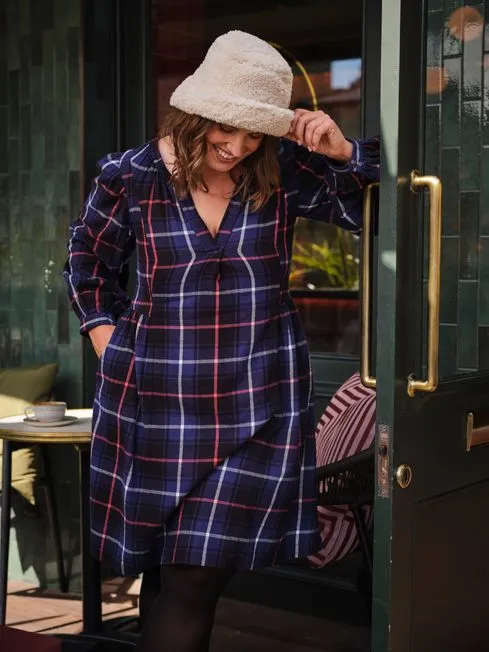 Women Fatface Dresses With Pockets Anona Multi Swing Dress