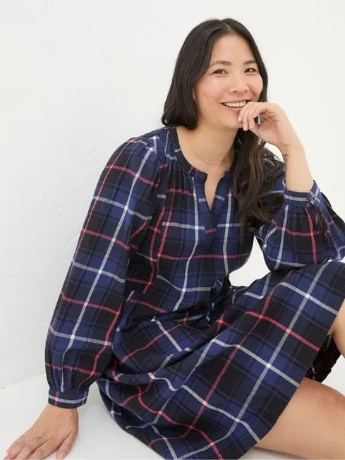 Women Fatface Dresses With Pockets Anona Multi Swing Dress