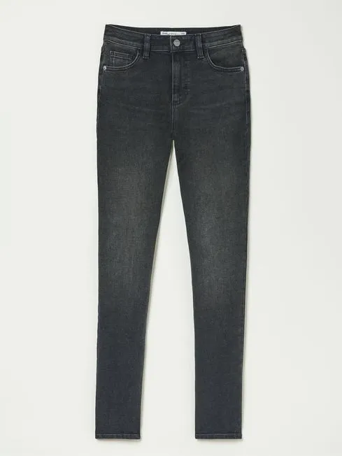 Women Fatface Jeans Sway Washed Black Slim Jeans