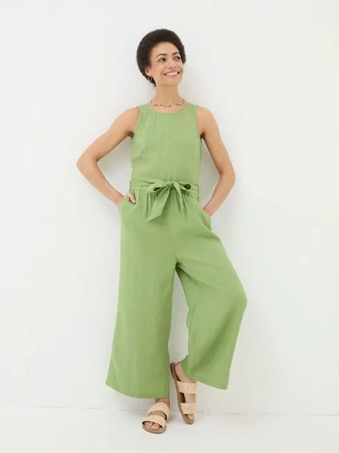 Women Fatface Jumpsuits and Playsuits Liz Green Linen Jumpsuit
