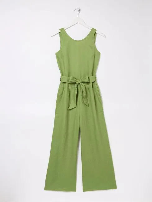 Women Fatface Jumpsuits and Playsuits Liz Green Linen Jumpsuit