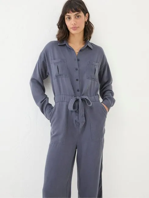 Women Fatface Jumpsuits and Playsuits Millie Grey Jumpsuit