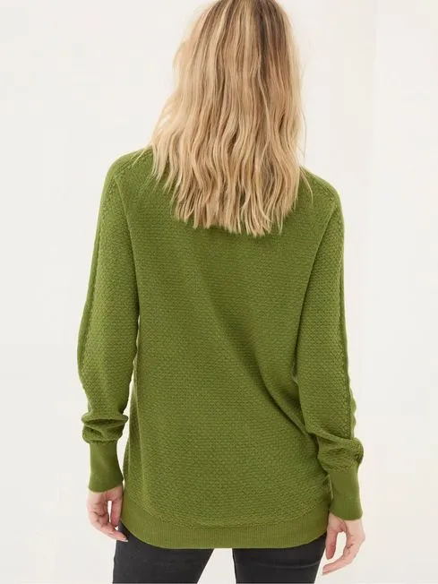 Women Fatface Knitwear Arrabella Olive Green Jumper