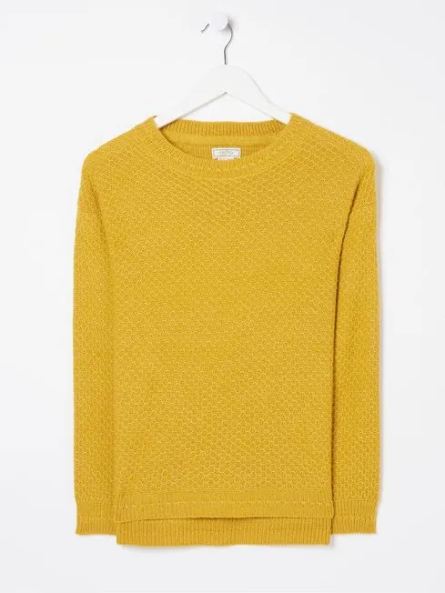Women Fatface Knitwear Ellie Yellow Jumper Women Fatface Knitwear Ellie Yellow Jumper