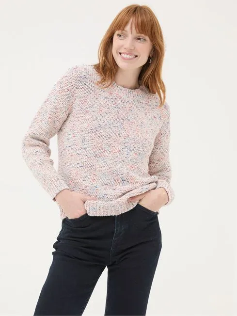 Women Fatface Knitwear Multi Marley Knitted Jumper