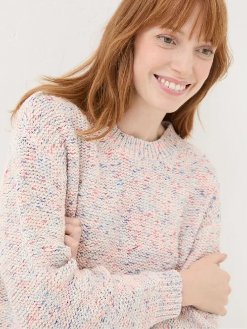 Women Fatface Knitwear Multi Marley Knitted Jumper Women Fatface Knitwear Multi Marley Knitted Jumper