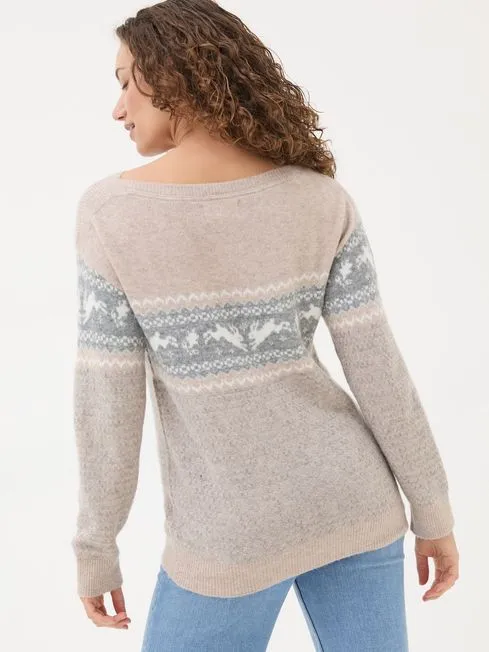Women Fatface Knitwear Natural Rabbit Jumper Women Fatface Knitwear Natural Rabbit Jumper