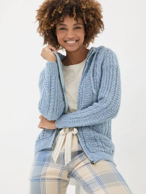 Women Fatface Loungewear Alicia Blue Hoodie