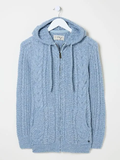 Women Fatface Loungewear Alicia Blue Hoodie