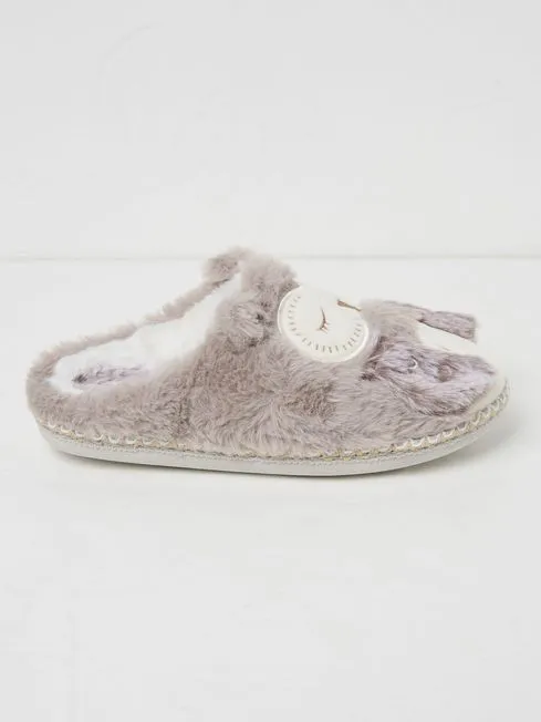 Women Fatface Loungewear Ophelia Light Grey Ophelia Owl Slippers Women Fatface Loungewear Ophelia Light Grey Ophelia Owl Slippers
