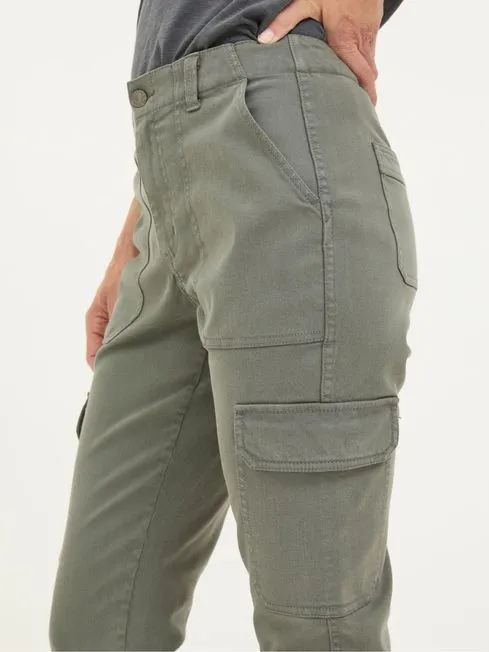 Women Fatface Pants and Leggings Hythe Grey Cargo Trousers