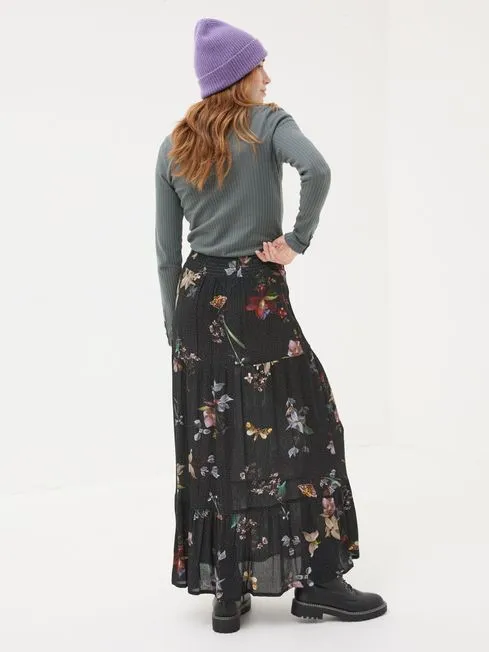 Women Fatface Skirts Black Anika Moonlit Skirt Women Fatface Skirts Black Anika Moonlit Skirt