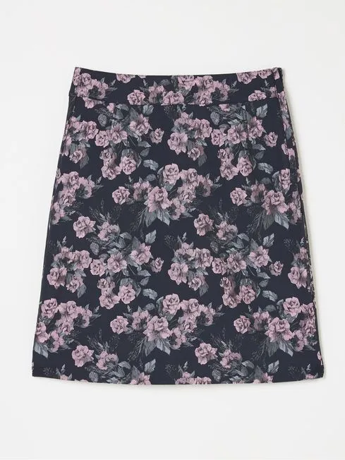 Women Fatface Skirts Cally Blue Jacquard Mini Skirt