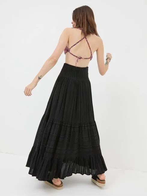 Women Fatface Skirts Rhea Black Beach Maxi Skirt Women Fatface Skirts Rhea Black Beach Maxi Skirt