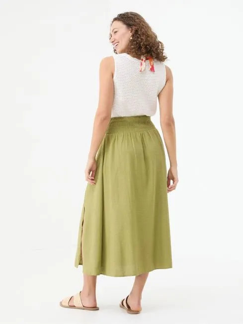Women Fatface Skirts Sascha Green Midi Skirt